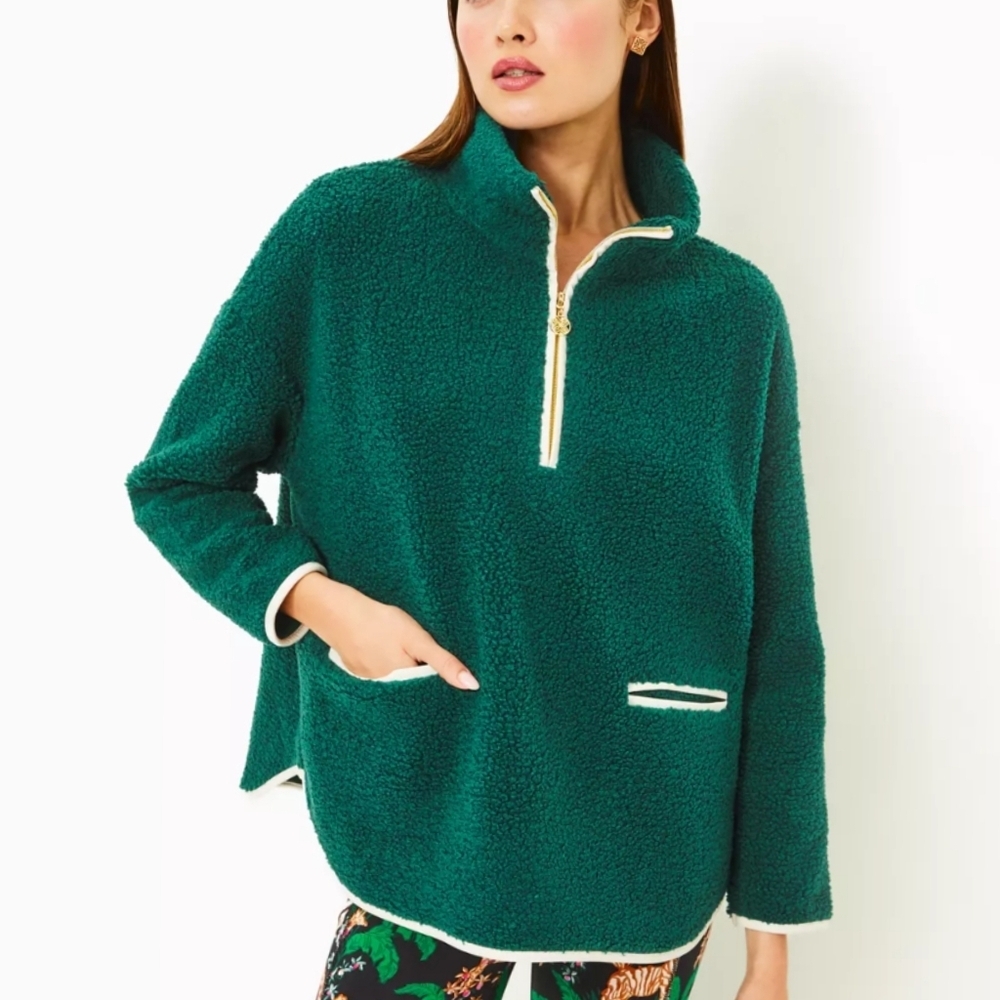 NEW Lilly Pulitzer Soreen Sherpa Popover